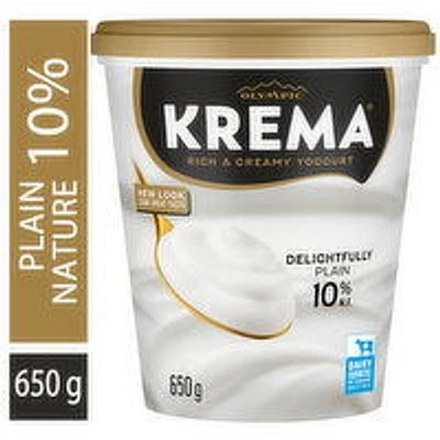 Olympic - Krema Yogurt 10% M.F. - Plain, 650 Gram