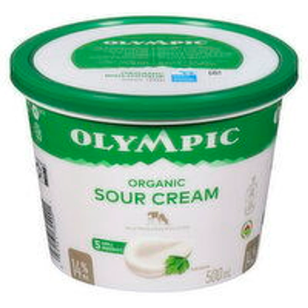 Olympic - Organic Sour Cream 14% M.F., 500 Millilitre