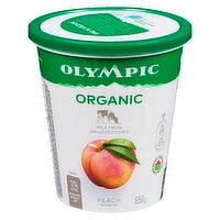 Olympic - Organic Peach Yogurt 3%, 650 Gram