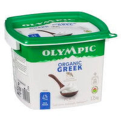 Olympic - Organic 4% Plain Greek Yogurt, 1.75 Kilogram