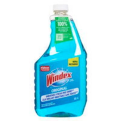 Windex - Glass Cleaner Refill - Original, 950 Millilitre
