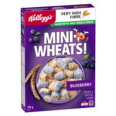 Kellogg's - Mini Wheat Blueberry Cereal, 390 Gram