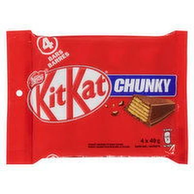 Nestle - Kit Kat Chunky Chocolate Bars Multipack, 4 Each