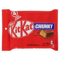 Nestle - Kit Kat Chunky Chocolate Bars Multipack, 4 Each