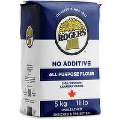 Rogers - All Purpose Flour No Additive, Unbleached, 5 Kilogram