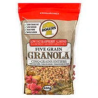 Rogers - Five Grain Almond Granola Low Fat Raspberry, 650 Gram