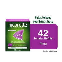 Nicorette - Inhaler Refill Pack - Stop Smoking Aid, 42 Each