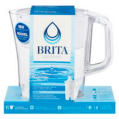 Brita - Water Filteration System Denali White Pitcher, 1 Each