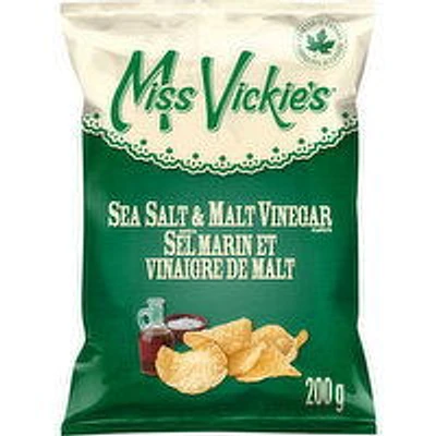Miss Vickies - Sea Salt & Malt Vinegar, Potato Chips, 200 Gram
