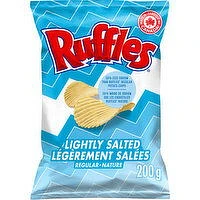 Ruffles - Potato Chips, Lightly Salted, 200 Gram