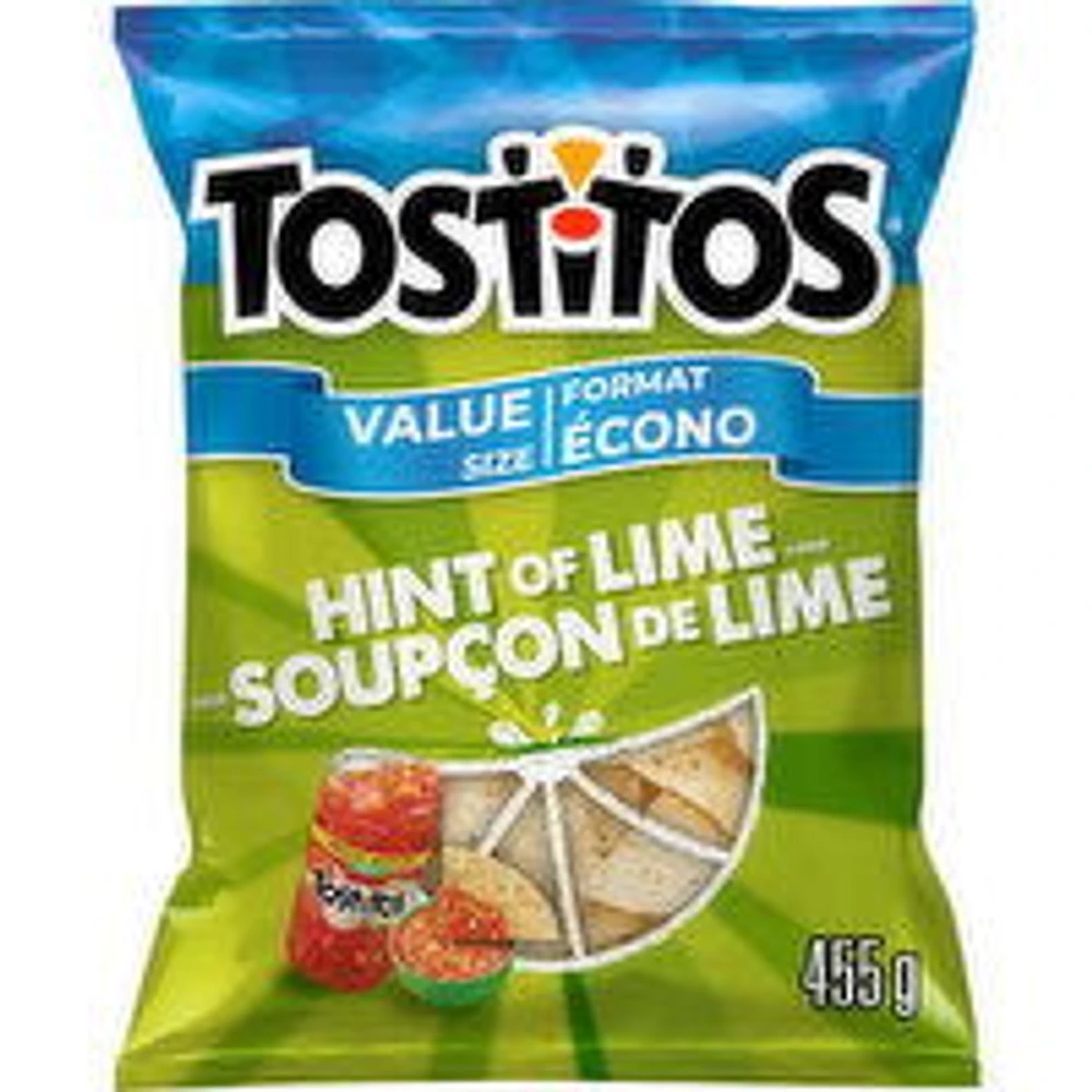 Tostitos - Hint Of Lime Chips, 455 Gram