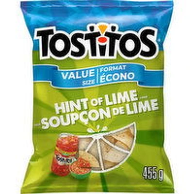 Tostitos - Hint Of Lime Chips, 455 Gram