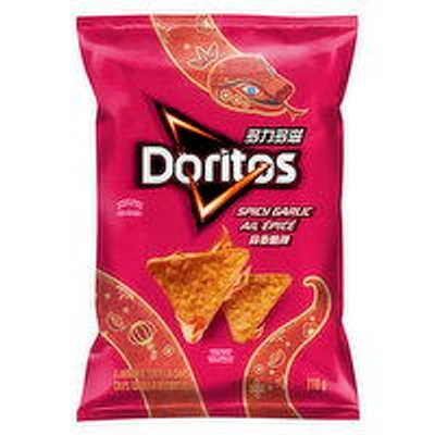 Doritos - Tortilla Chips, Spicy Garlic, 210 Gram