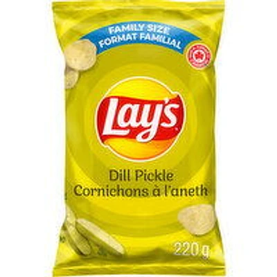 Lay's - Dill Pickle Chips Family Size, 220 Gram
