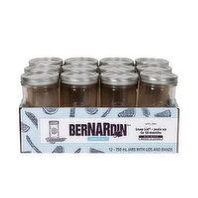 Bernardin - Wide Mouth 750ML 12 PK, 12 Each