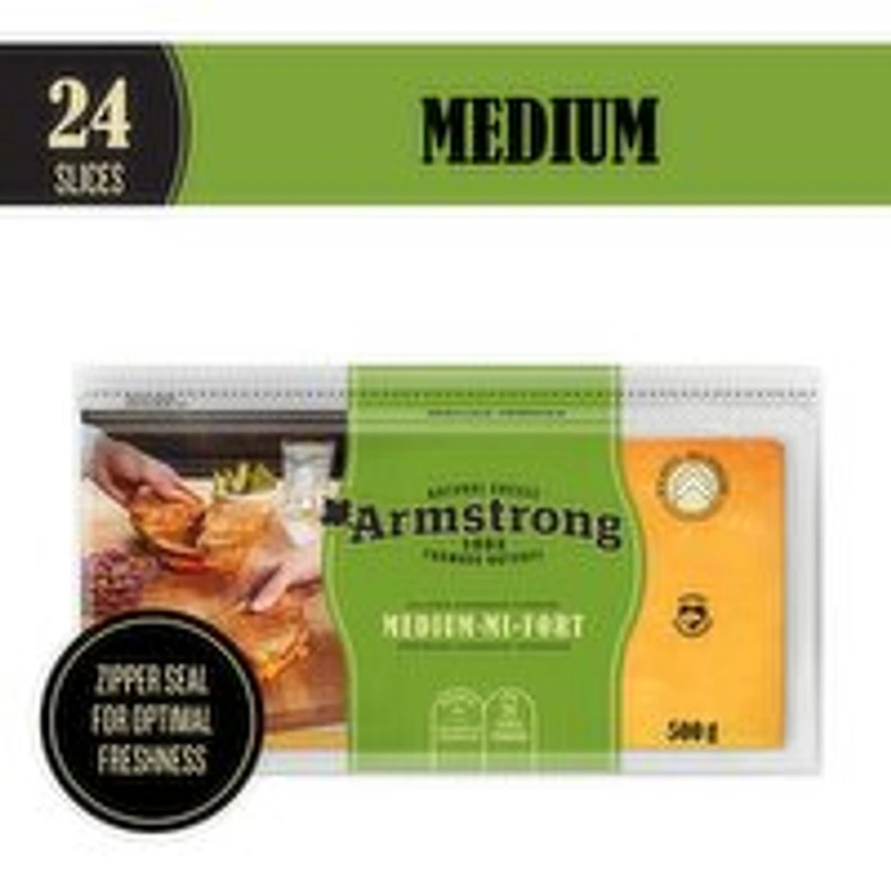 Armstrong - Medium Cheddar Cheese Slices, 24 Each