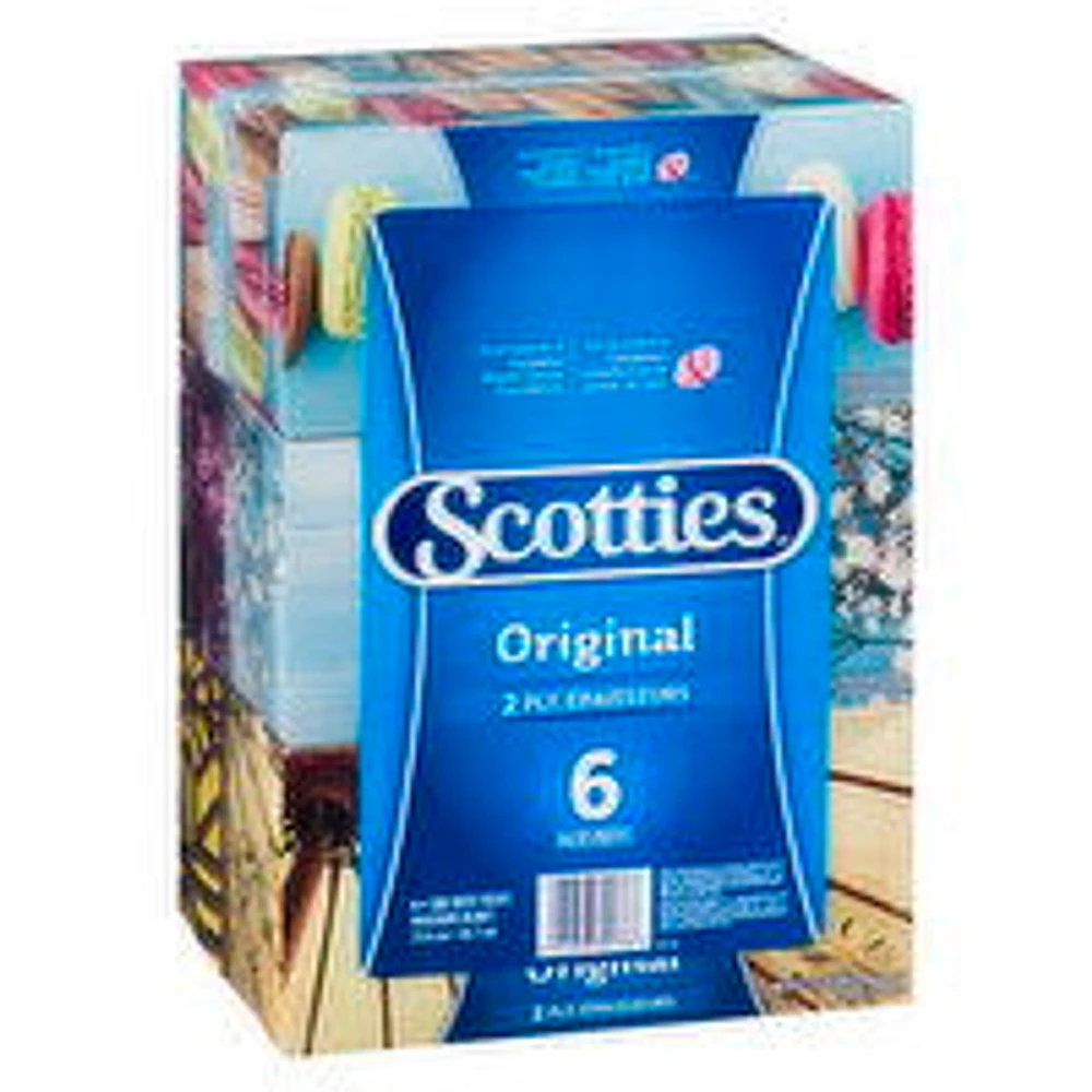 SCOTTIES - Multi Facial Tissues 2 Ply, 6 Each
