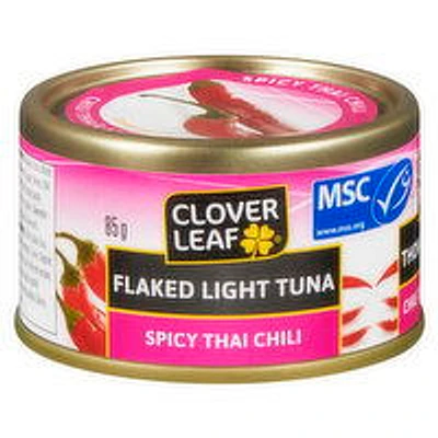 Clover Leaf - Flaked Light Tuna Spicy Thai Chili, 85 Gram