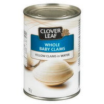 Clover Leaf - Whole Baby Clams in Water, 142 Gram