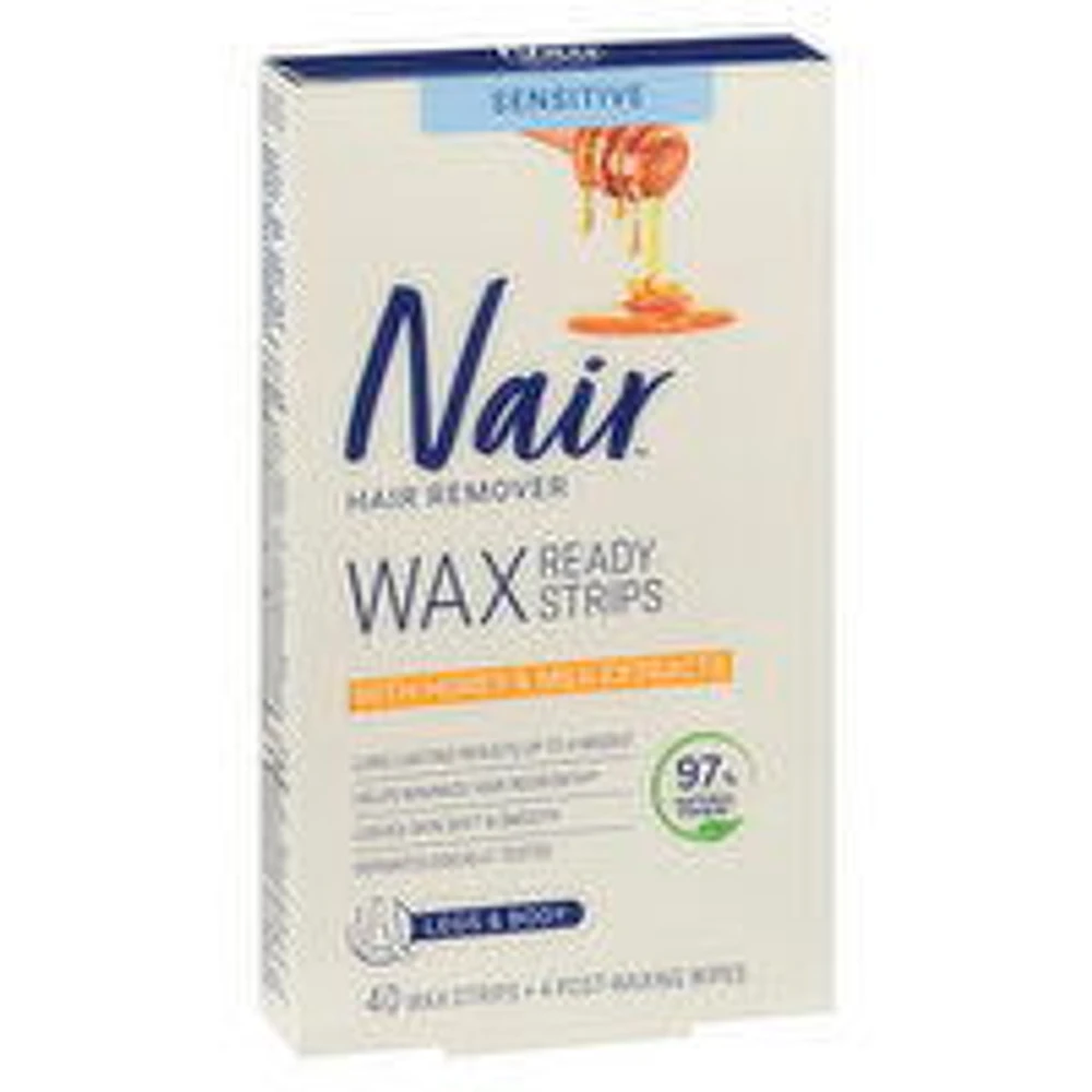 Nair - Wax Ready Strip - Legs & Body, 40 Each