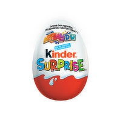 Kinder - Surprise Milk Chocolate Eggs with Toys, Pink, 20 Gram