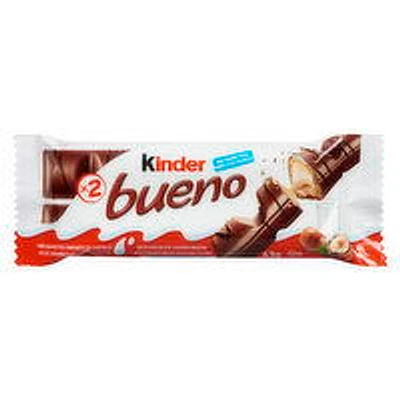 Kinder - Bueno Milk Chocolate and Hazelnut Cream Candy Bars, 43 Gram