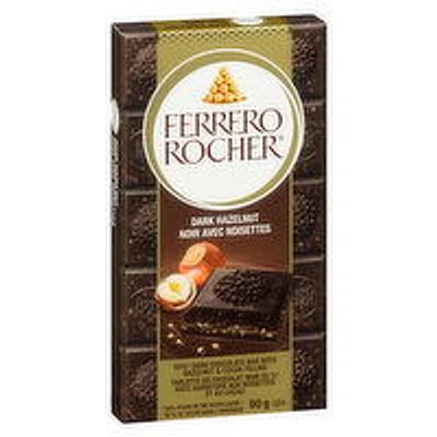 Ferrero - Rocher Premium Chocolate Bar, Dark Chocolate Hazelnut, 90 Gram