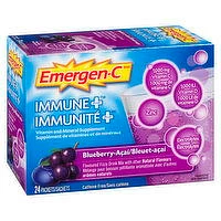 Emergen-C - Immune Plus Blueberry Acai, 24 Each