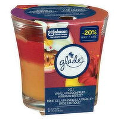 Glade - 2 in1 Candle Vanilla Passionfruit/Hawaiian Breeze, 1 Each