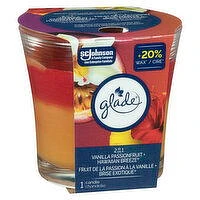 Glade - 2 in1 Candle Vanilla Passionfruit/Hawaiian Breeze, 1 Each