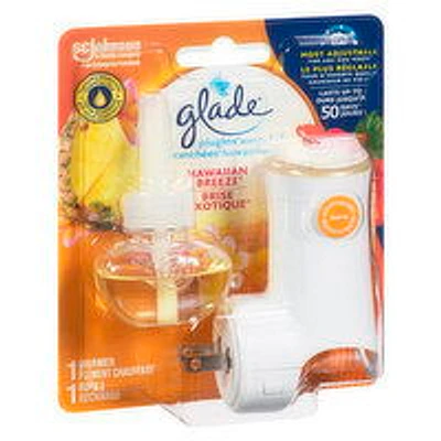 Glade - Plugins Scented Oil Hawaiian Breeze Starter Kit, 1 Each