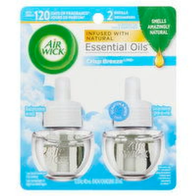Air Wick - Essential Oils Refills - Crisp Breeze, 2 Each