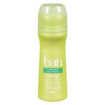 Ban - Unscented Antiperspirant, 100 Millilitre