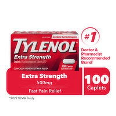 Tylenol - Extra Strength 500mg, 100 Each