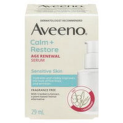 Aveeno - Calm & Restore Age Renewal Serum, 29 Millilitre