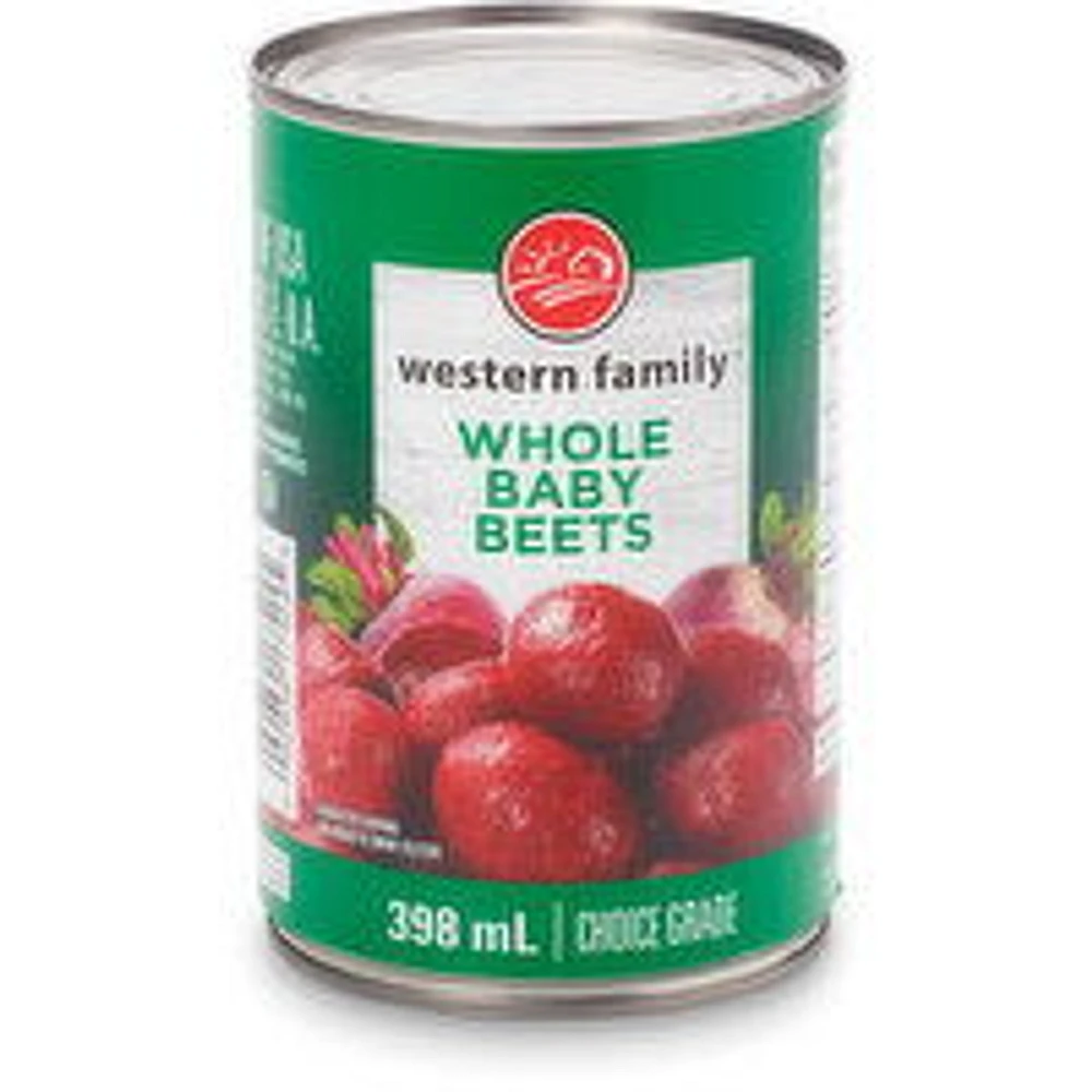 Western Family - Whole Baby Beets, 398 Millilitre