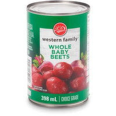 Western Family - Whole Baby Beets, 398 Millilitre