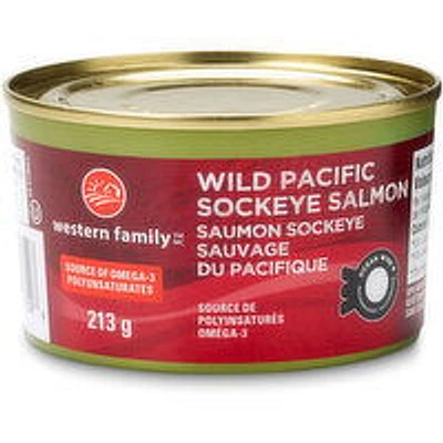 Western Family - Wild Pacific Sockeye Salmon, 213 Gram