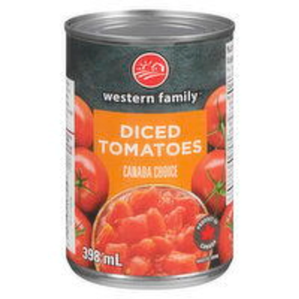 Western Family - Diced Tomatoes, 398 Millilitre