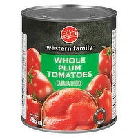 Western Family - Whole Plum Tomatoes, 796 Millilitre