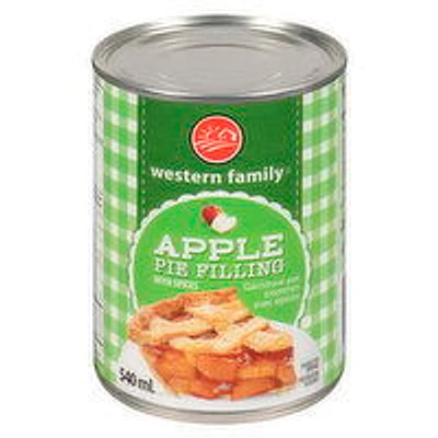 Western Family - Apple Pie Filling with Spices, 540 Millilitre