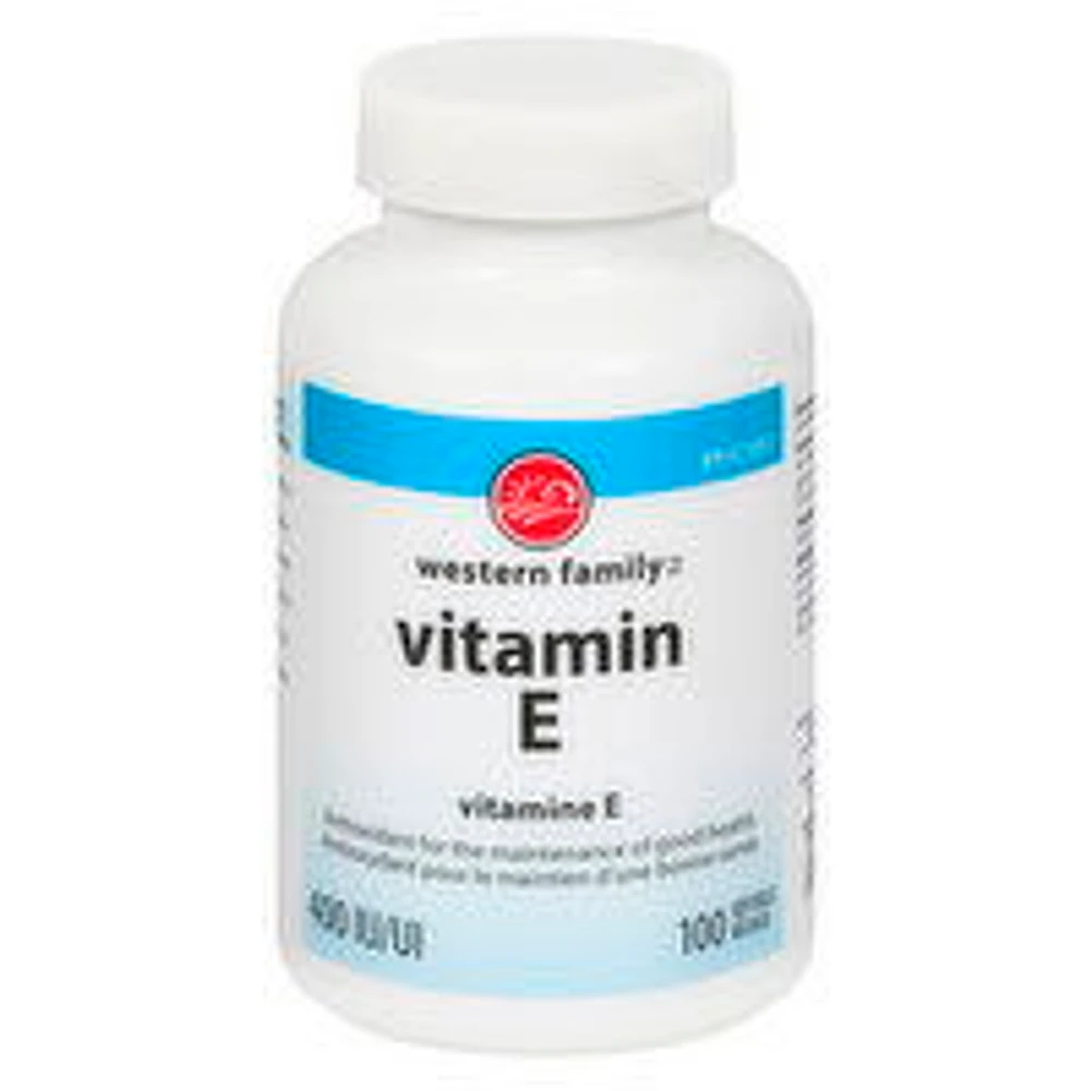 Western Family - Vitamin E 400IU, 100 Each