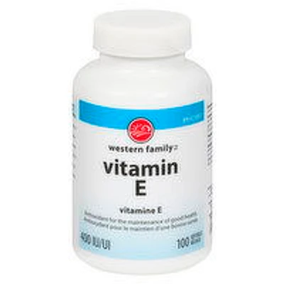 Western Family - Vitamin E 400IU, 100 Each