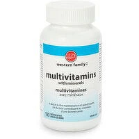 Western Family - Multivitamins with Minerals Capsules, 100 Each