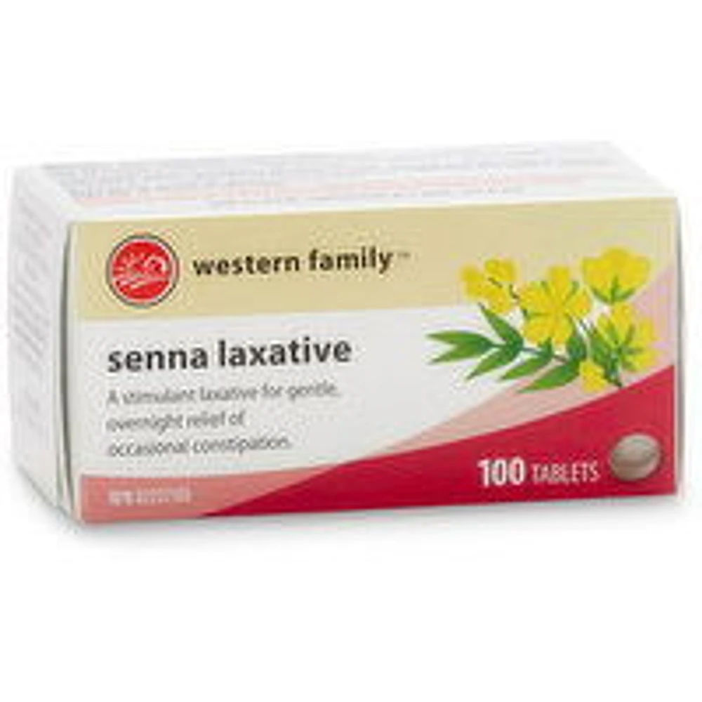 Western Family - Senna Laxative, 100 Each