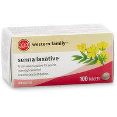 Western Family - Senna Laxative, 100 Each