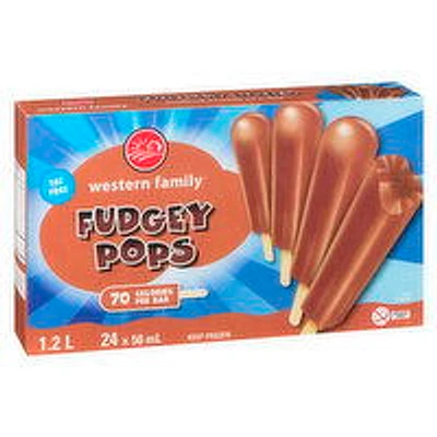 Western Family - Jr Fudge Pops, 24 Each