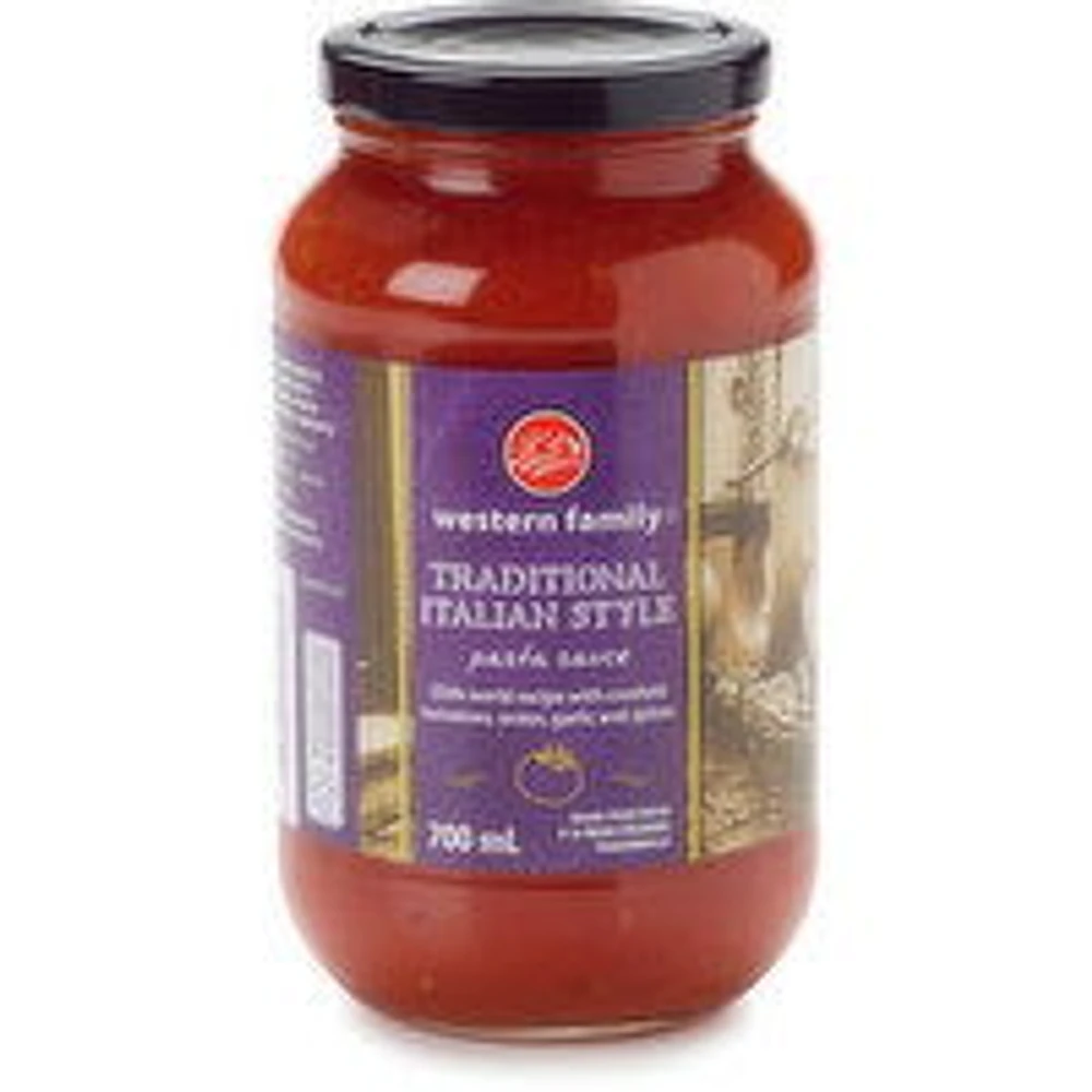 Western Family - Traditional Italian Style Pasta Sauce, 700 Millilitre
