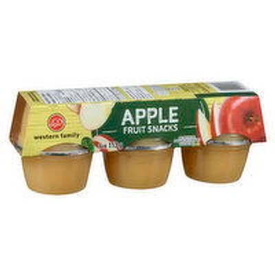 Western Family - Apple Fruit Snack Cups, 6 Each