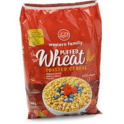 Western Family - Cereal, Puffed Wheat, 400 Gram
